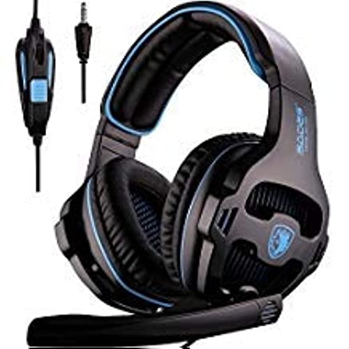 PS4 Gaming Headsets, Sades SA810 Xbox one Gaming Headphones 3.5MM Interface with MIC in-Line Control for Multiplatform PC/Xbox one/PS4/MAC/Tablet (Black Blue) PS4 Gaming Headsets, Sades SA810 Xbox one Gaming Headphones 3.5MM Interface with MIC in-Line Control for Multiplatform PC/Xbox one/PS4/MAC/Tablet (Black Blue)