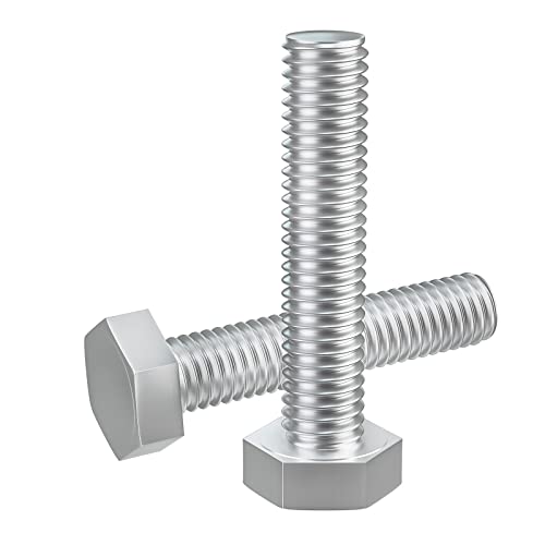 Image of 1 /2-13 x 2 (1 to 7 inch Optional) Hex Head Screw Bolt, Stainless Steel 18-8(304), Fully Threaded,10pcs