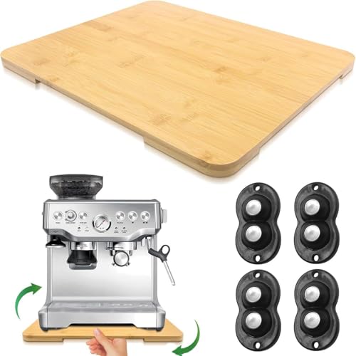 Bandeja deslizante compacta con ruedas para cafeteras individuales 4
