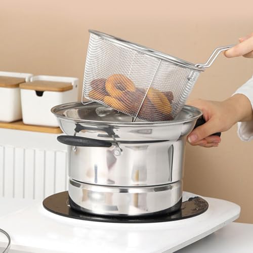 Friteuse multifonction en acier inoxydable avec panier de cuisson - 7