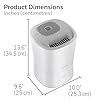 Honeywell HWM440WC Top Fill Easy to Care Warm Mist Humidifier, White, with Essential Oil Cup, Auto Shut-off, Warm Visible Mist, Large Room