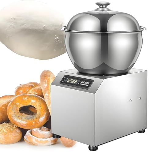 LYJIANGXIN Máquina Amasadora Comercial Profesional 5kg/8kg, Robot Amasador Eléctrico 1800w/2200w con Temporizador y Cuenco de Acero Inoxidable, Doble Rotación para Pizza, Pan, Empanadillas, Fideos