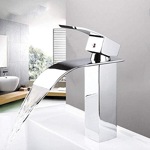 Robinet de salle de bain cascade avec cartouche céramique durable