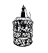 PET SHOW 7" Cute Small Mini Round Birdcages Metal Wall Hanging Bird Cage Wedding Gift Card Holder Party Decoration Black Pack of 1