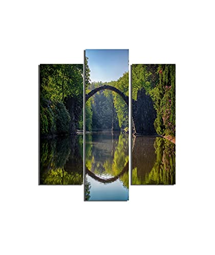 Tableau Pont Homemania : triptyque d'art pour masquer les défauts muraux