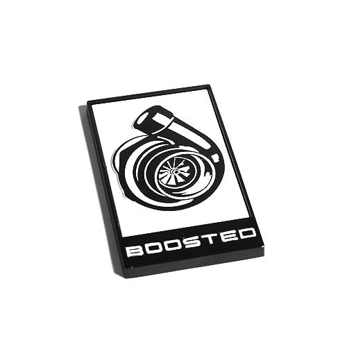 Image of GT350 Style Boosted Badge (White) (White)