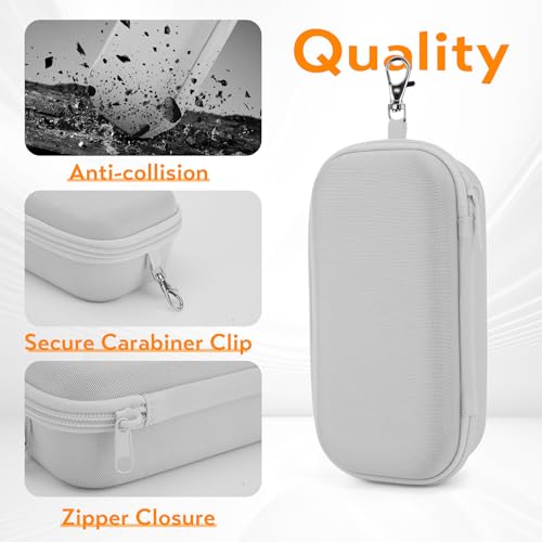 Image of Double Eyeglasses Case, Hard Shell Dual Glasses Case Travel Sunglasses Organizer for Men Women