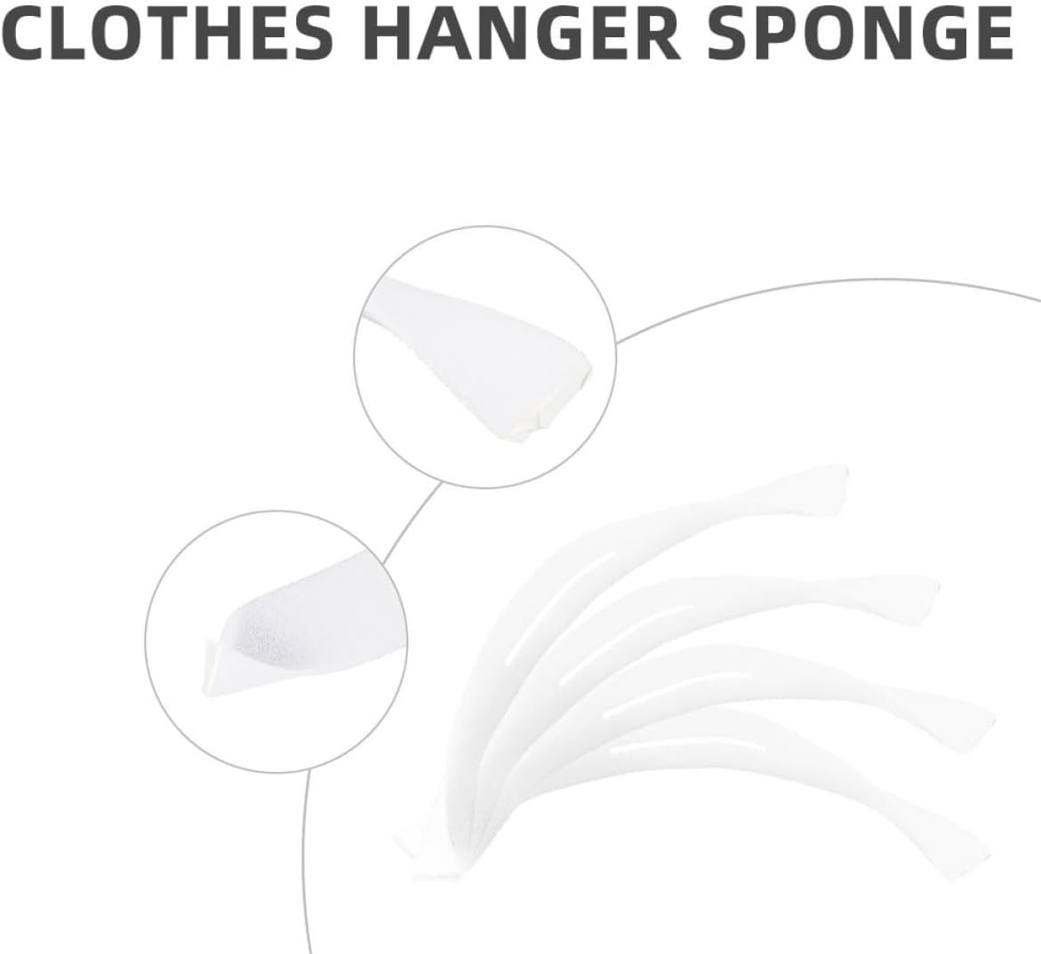 Non-Slip Hanger Cover 100pcs Sponge Protector for Garments