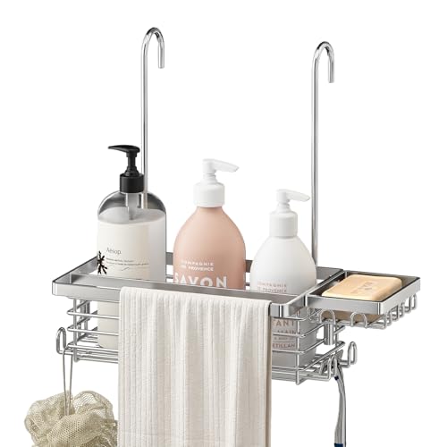 SHINEWON Hanging Shower Caddy, 304 Stainless Steel Shower Organizer with