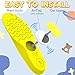 Sifemp Insoles for Airtag Hidden Holder, Tracker Devise Case for Kids, Comfortable Inserts for Shoes，Yellow Dinosaur (Yellow, Foot:5.4-6.1IN/Insole:6.0-6.7IN/7.5C-9.5C)