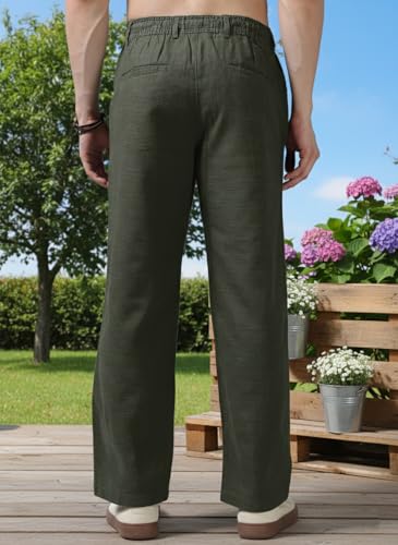 Image of Men's Multi Color Cargo Casual Trousers | Men's Regular Fit Straight Pants | Comfortable Stylish Cargo for Men | Soft Fabric for Everyday Wear, Travel & Office | Linen Cotton Bottom Wear