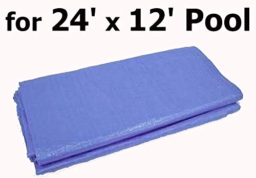Intex 24' x 12' Ultra Frame Metal Oval Ellipse Pool Replacement Tarp/Ground Cloth