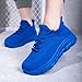 Walking Slip on Shoes for Women Wide Feet Men's Running Tennis Shoes Unisex Sneakers Nurse Babe Shoe Comfortable Breathable Soft Sole Light Weight Sock Sneakers 2026 Fashion Blue