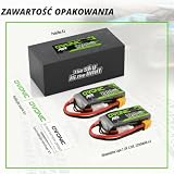 OVONIC 2s Lipo akumulator 7,4 V 120C 2200 mAh akumulator Shorty Pack z wtyczką XT60 do helikoptera samolotowego 1:14 RC Car RC (2 sztuki)