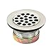 Highcraft Flat Stainless Steel RV Mobile Shower Strainer - Drain Assembly for Bar or Bathroom Sinks