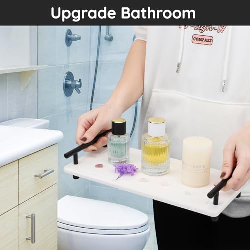 Image of Segbeauty 12x6in Fast Drying Sink Caddy, Stone Drying Mat for Kitchen Counter, Bathroom Vanity Tray Diatomaceous Earth Stone Coasters Sponge Holder Soap Drying Rack Water Absorbing Stone Tray for Sink