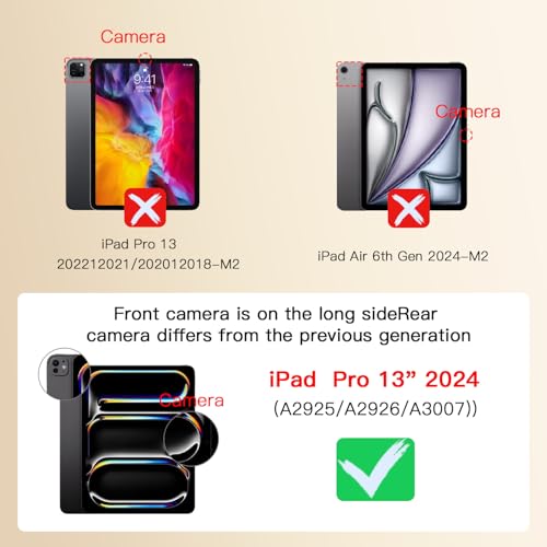 Image of 360 Privacy Screen Protector for iPad Pro 13 inch M4 7th Generation, iPad Pro 13 Inch 2024 Privacy Filter Screen Protector Anti Blue Light Anti-Spy
