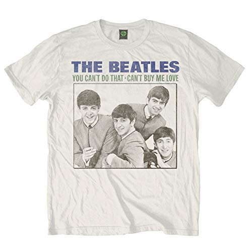 Image of The Beatles You Can't Do That Official Tee T-Shirt Mens Unisex (X-Large) White