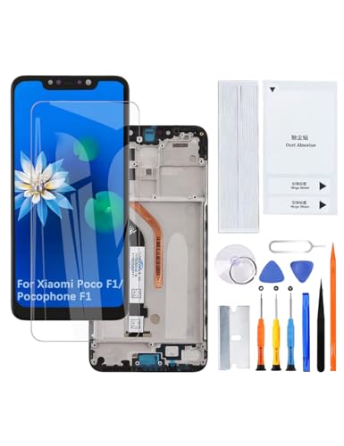 H&LYCYJ Pantalla LCD para Xiaomi Poco F1/Pocophone F1 M1805E10A LCD Kit de montaje con marco