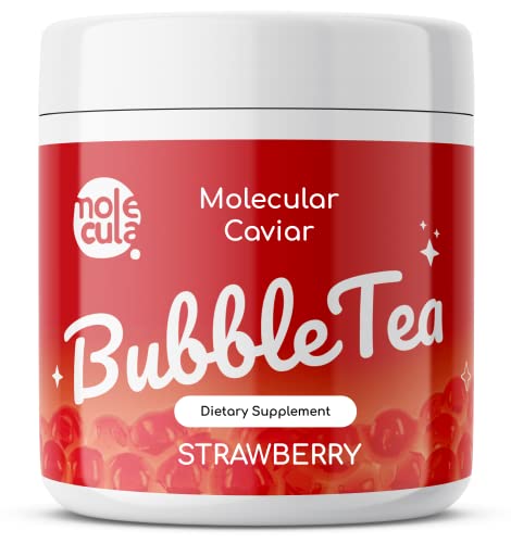 Bolla tè Bubble Tea Popping Boba Fragola Caviale
