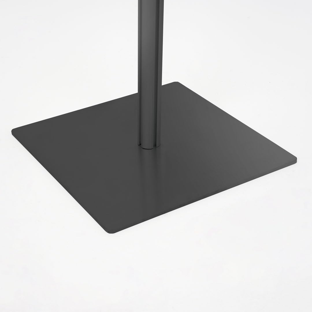 Danieli Store | Expositor Publicitario de Pie B2 con Marco a Presión | Soporte Autoportante para Carteles, Avisos y Señalización | Poste Porta Comunicaciones para Tiendas y Ferias (Negro)