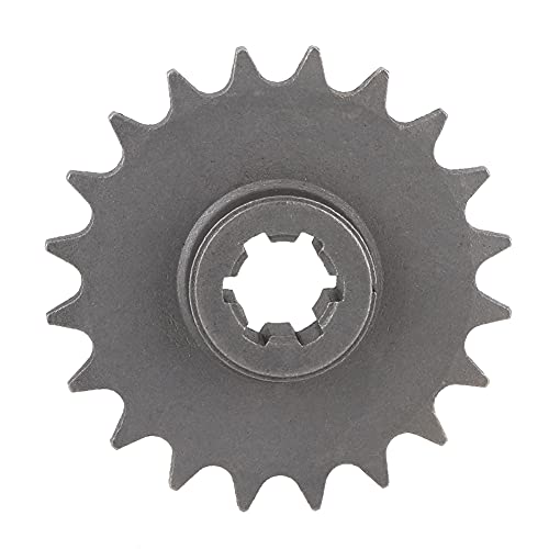 Rueda de espigas-Motor delantero de diente de la motocicleta Piñón de la motocicleta Placa de retención de la placa-Piñón de transmisión 20Teeth Se adapta a 47cc 49cc ATV de 2 tiempos Quad Dirt Pocke