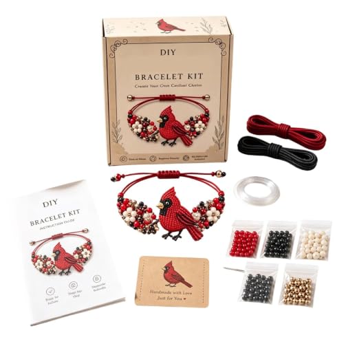 Joyas artesanales de pájaro 3D en un kit de perlas fácil de usar