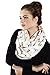 Etwoa Boston Terrier Cream Infinity Scarf Circle Loop Scarf