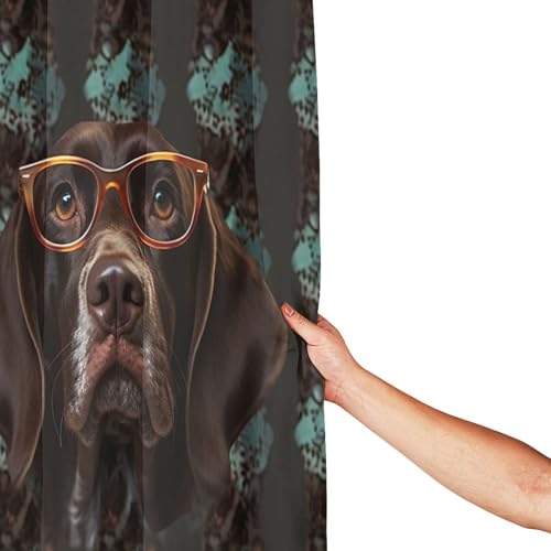 Rideau de douche artistique imperméable motif chien 183x183 cm - 4