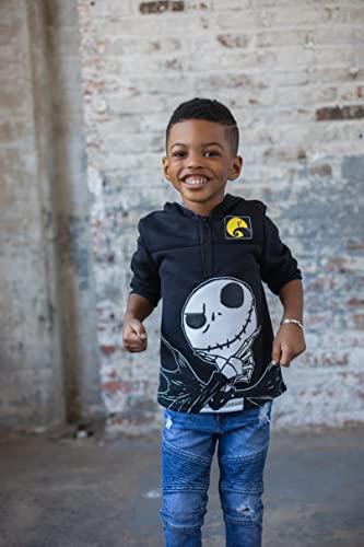 Disney Nightmare Before Christmas Jack Skellington Oogie Boogie Sally Fleece Quarter Zip Hoodie Toddler to Little Kid2