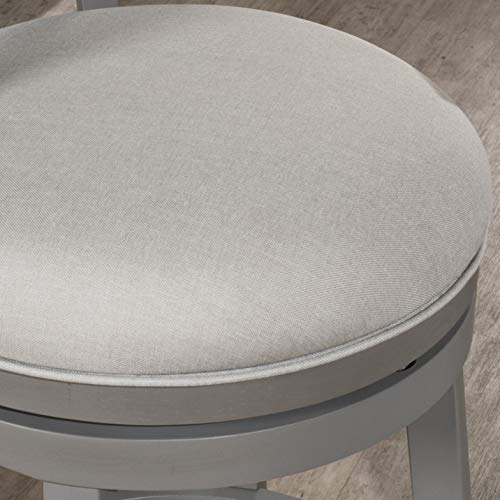 Hillsdale Furniture Clarion Wood Counter Height Swivel Stool, Distressed Gray #TOP5