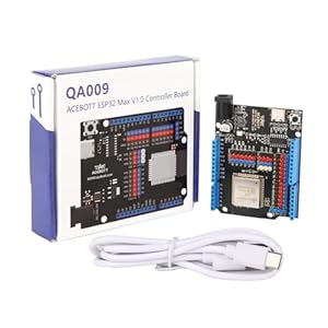 ACEBOTT ESP32 Development Board Max V1.0, Arduino Compatible USB-C WiFi Bluetooth MicroPython, IoT Smart Home Robotics Coding Kit, STEM Mini PC/Game Console Module for Teens & Makers
