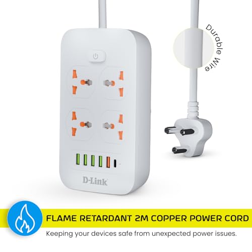 D-Link Power Strip with 4 Universal Sockets with Child Security - Image 7