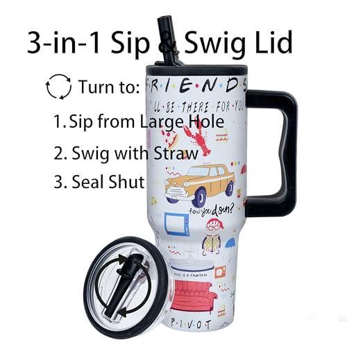 wonshia 40oz TV Tumbler with Lid and Straw Stainless Steel Coffee Cup Funny TV Show Gifts,Vaccum Insulated Double Wall Coffee Mug Gifts for Brithday Anniversary Christmas - image 3