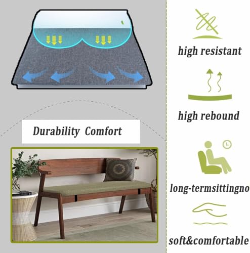 Coussin de banc imperméable contre les assises dures et humides de terrasse - 6