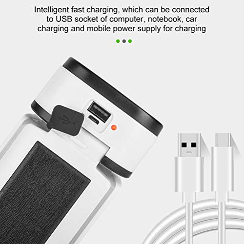 Mobestech Lâmpada de 60 LEDs Luz de carregamento USB dobrável Ferramenta prática de iluminação Lâmpa