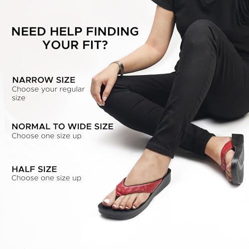 Image of AEROTHOTIC Comfortable Arch Support Flip Flops for Women Orthotic Sandals