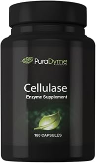 PuraDyme - Cellulase Enzyme Supplement, Supports Digestive Health, 180 Capsules