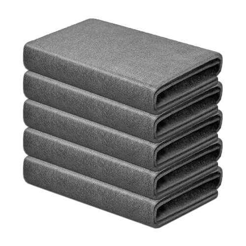 Vicloon Verdicktes magisches Reinigungstuch, 5 Stück 30x30cm Wiederverwendbare Mikrofaser Magisches Reinigungstuch Verdickt, Streifenfreies Wundertuch Für Geschirrtücher,Staub Lappen,Autos