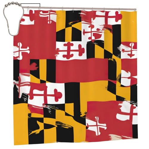 Rideau de douche Maryland 183x183 cm en polyester avec oeillets - 2