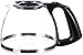 Price comparison product image Moulinex FH900110 - Jug with lid and anti-drip system, Glass, Black/Transparent, 1.25 liters, For Subito filter coffee makers (FG110800 and FG110510)