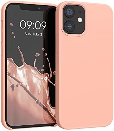 kwmobile TPU Silicone Case Compatible with Apple iPhone 12 mini - Case Slim Phone Cover with Soft Finish - Fruity Orange
