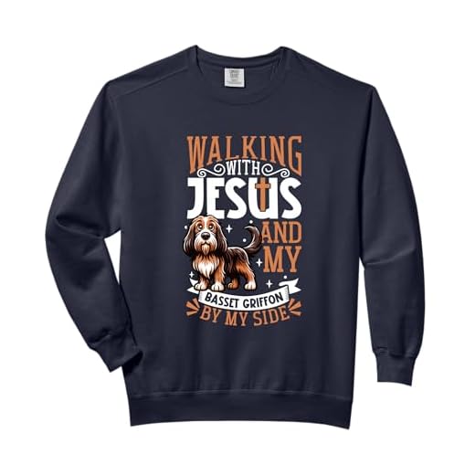 Jesus and dog - Grand Basset Griffon Vendéen Comfort Colors Adult Sweatshirt