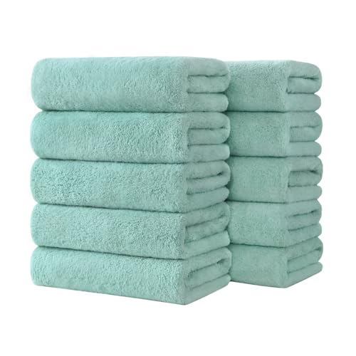 �t�F�C�X�^�I�� �}�C�N���t�@�C�o�[ ��75×35cm 10���Z�b�g �^�I�� �z���͂₢ �ӂ�ӂ� ���ɗD���� �_�炩�� �R�ۖh�L �щH�������Ȃ� ���C�オ�� �ƒ�p �v���[���g (�O���[��)