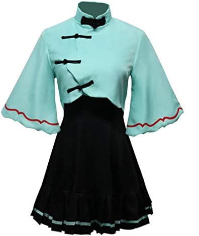 Women's March Rain Luo Tianyi Cosplay Costume Dress (S) Light Blue