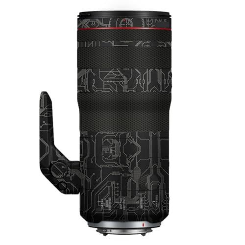 24-105 2.8 カメラレンズプロテクターコート保護フィルムビニールラップスキンプレミアムステッカー に適合する Canon RF 24-105mm F2.8(回路チタン)