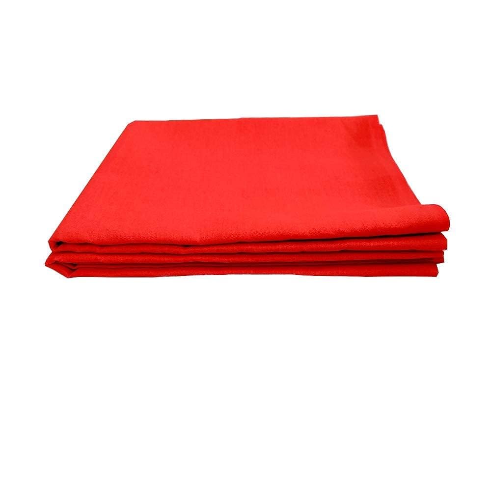 2 Meter Mandir Cloth Red Pooja Aasan/Chowki Aasan Lal Kapda Mat for Puja Table/Red Cloth for Puja Home Mandir and Temple ||||EB52-image-13