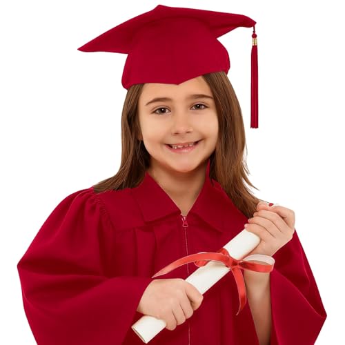 Image of Kindergarten 2025 Graduation Cap and Gown Tassel Sets with Charm 2PCS Graduations Stoles for Kids Grad Party Clothes