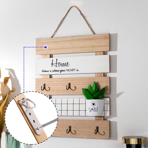 Image of SmallCat 6 pcs D Ring Picture Hangers, Metal Wall Hook Hanger Heavy Duty with Screws, Large Strap Hanger 4 Holes for Clock, Pictures, Photo Frames, Mirrors