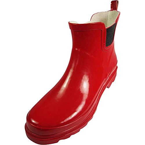 NORTY - Womens Ankle High Rain Boot, Red 39718-9B(M) US